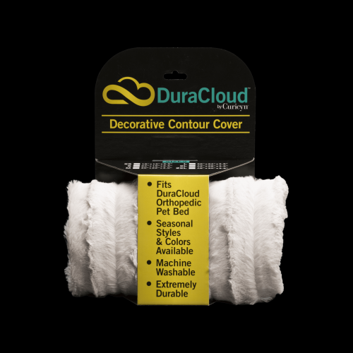 DuraCloud Orthopedic Pet Bed and Crate Pad Contour Cover, Small, Sand