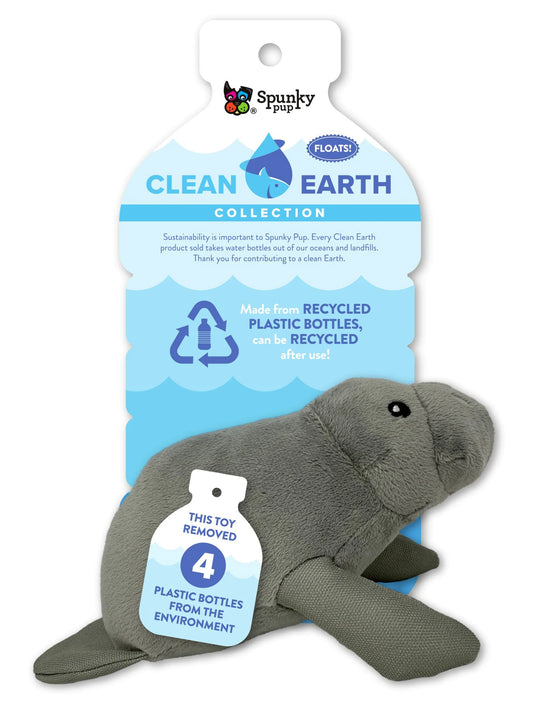 Clean Earth Plush Toy, Manatee, Small