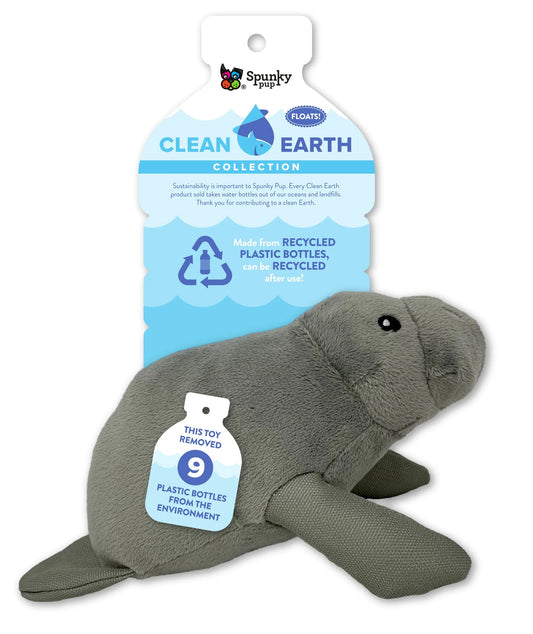 Clean Earth Plush Toy, Manatee, Large