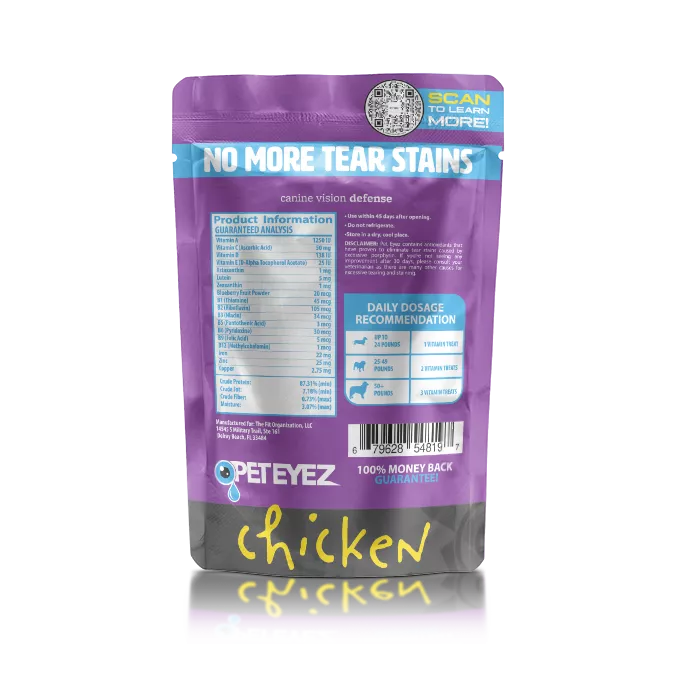 Pet Eyez Vitamin Treats - Chicken