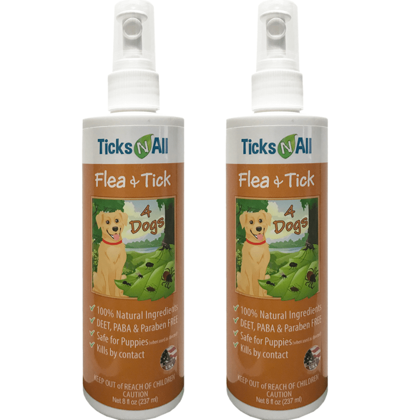 All Natural Flea & Tick 4 Dogs 8oz (2 Pk)