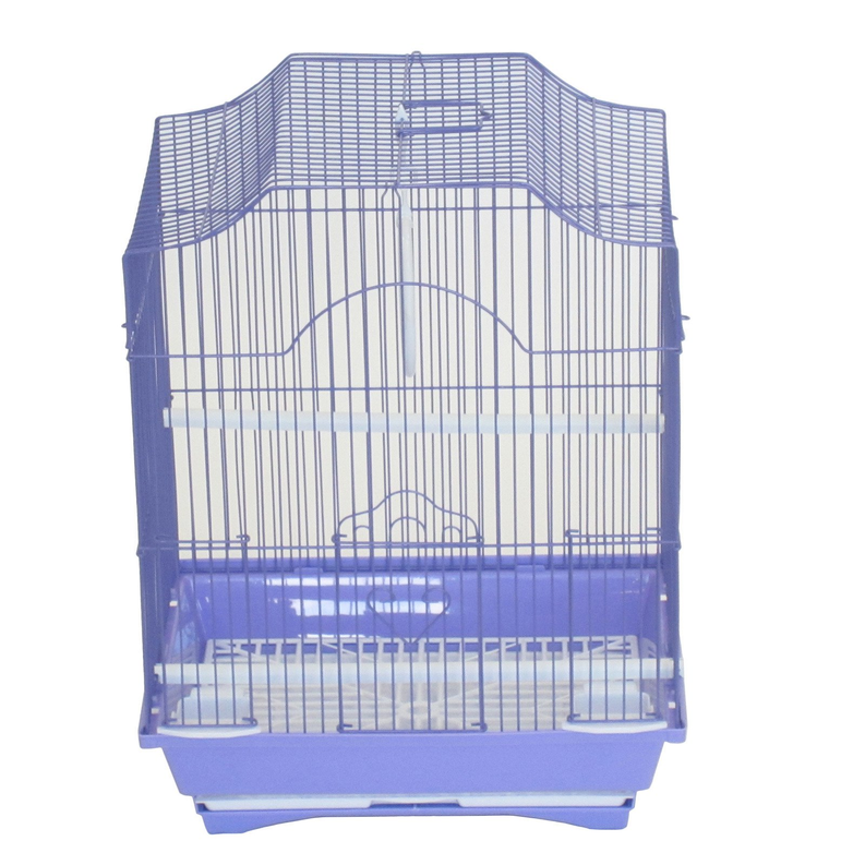 YML Cornerless Flat Top Cage, Medium - 13.3"x10.8"x16.5", PURPLE