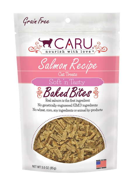 CARU Soft 'n Tasty Salmon Recipe Bites for Cats, 2.75 oz (Case of 12)