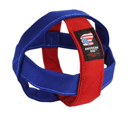 Catapult Cage Dog Toy, Red/Blue