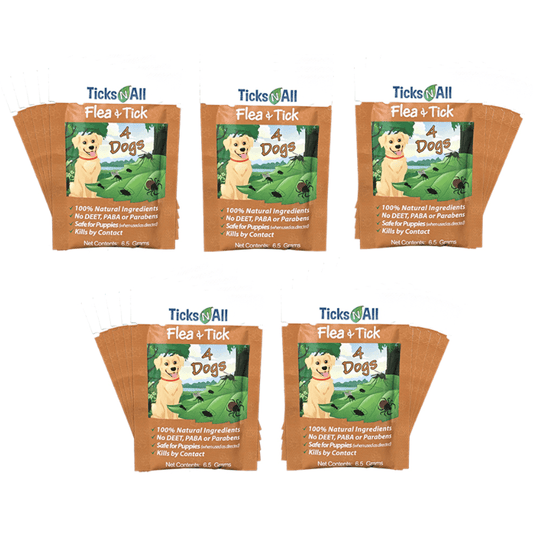 All Natural Flea and Tick Wipes 4-Dogs (25 count.)