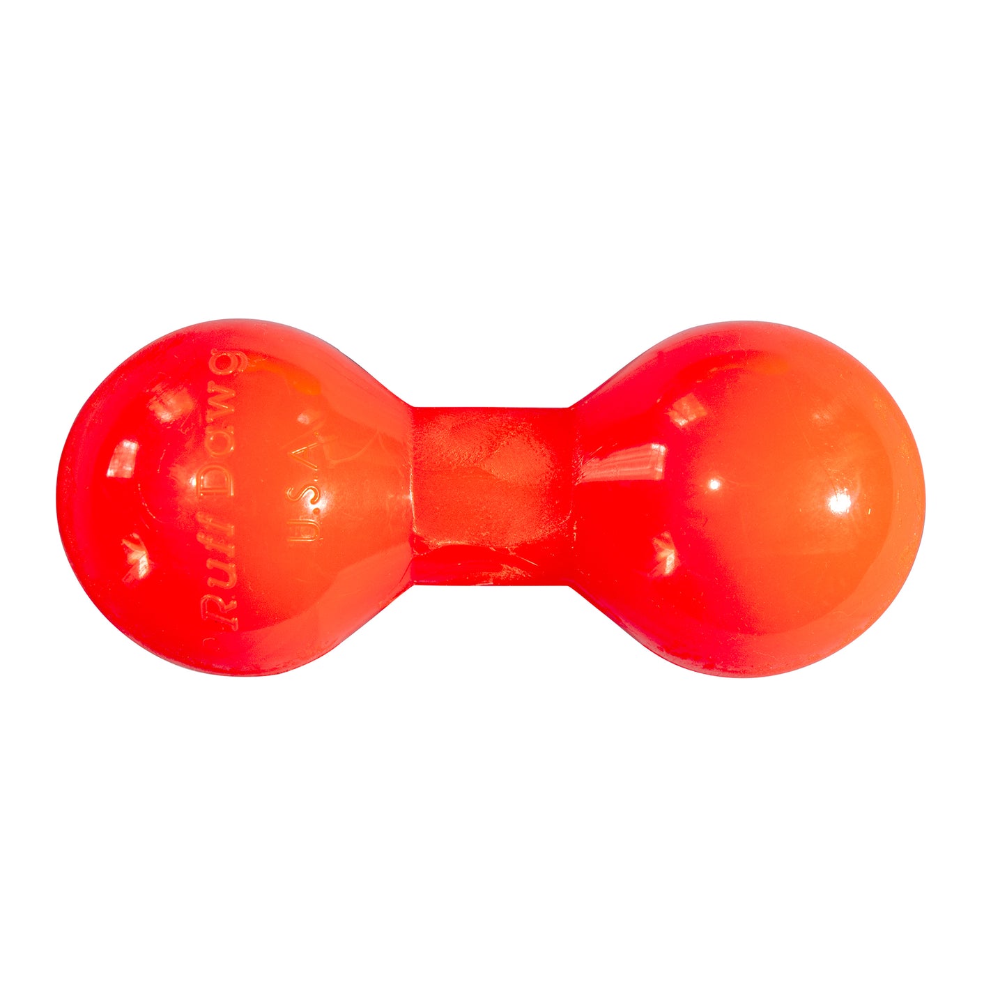 Ruff Dawg Indestructible Big Dawg Barbell Dog Toy Medium Assorted 6" x 2.5" x 2.5"