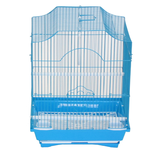 YML Cornerless Flat Top Cage, Medium - 13.3"x10.8"x16.5", BLUE