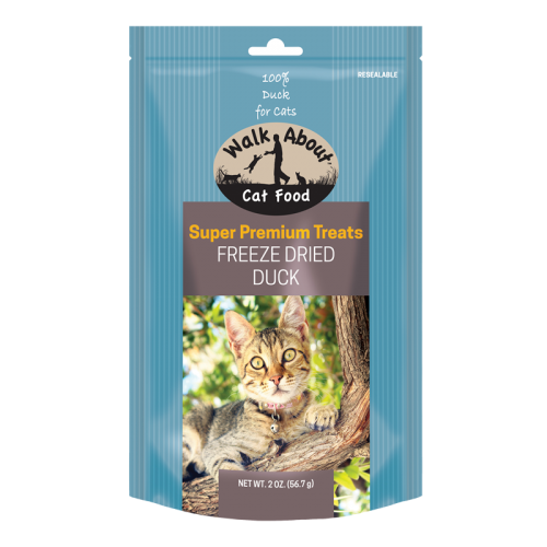 Walk About Cat Treat Freeze Dried, Duck 6 - 2 oz.