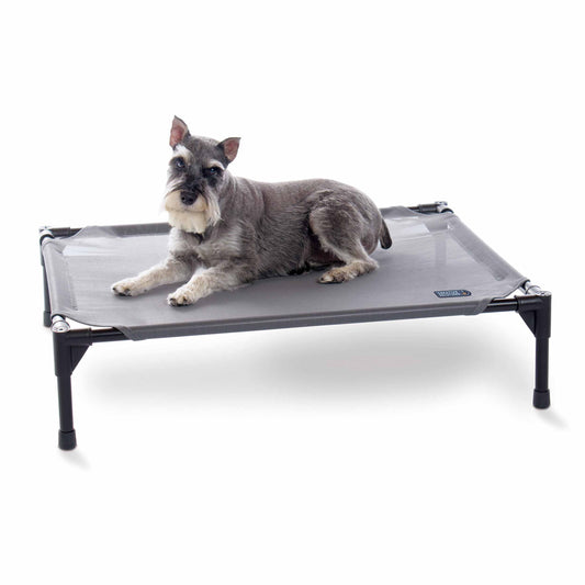 K&H Pet Products All Weather Pet Cot Medium Gray 25" x 32" x 7"