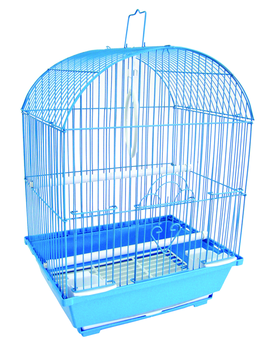 YML Round Top Style Parakeet Cage, 11x9x16, BLUE