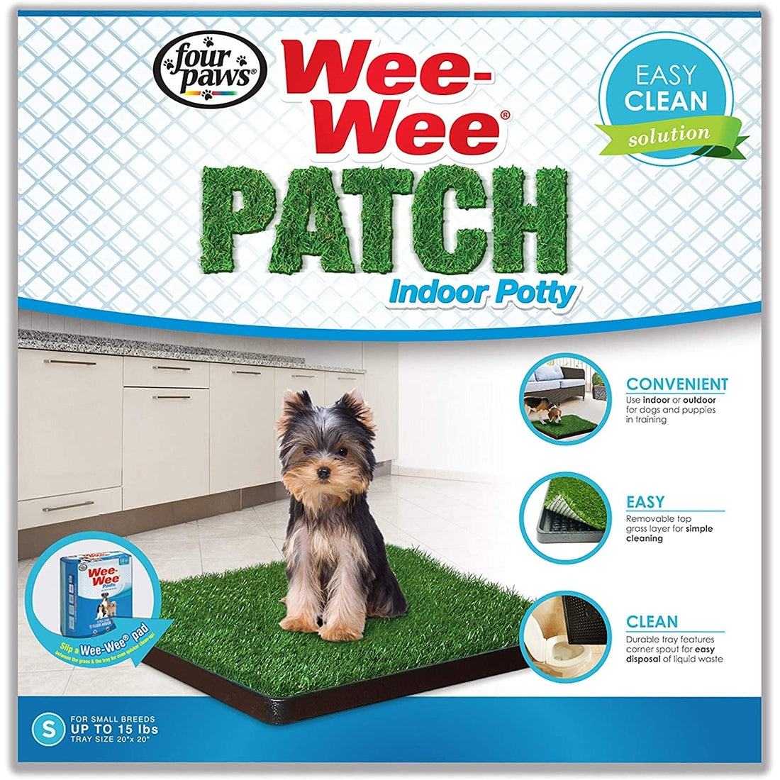 Four Paws Wee Wee Patch Indoor Potty, Small - 1 ct