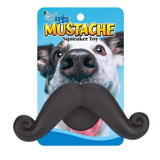 Grriggles Mustache Squeaker Toy