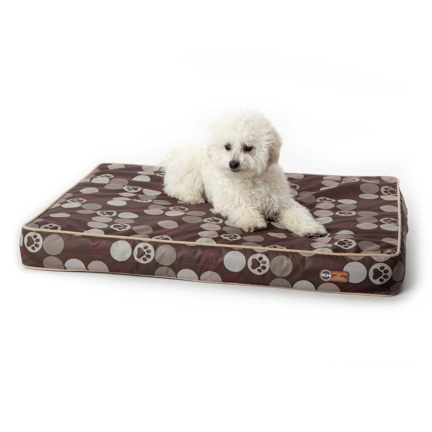 K&H Pet Products Superior Orthopedic Indoor/Outdoor Bed Small Brown 36" x 27" x 4"