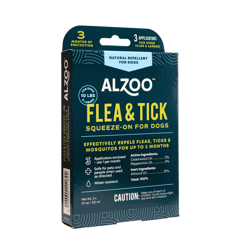 ALZOO "ALL NATURAL" Plant-Based Repellent Squeeze-On, 3 applicators