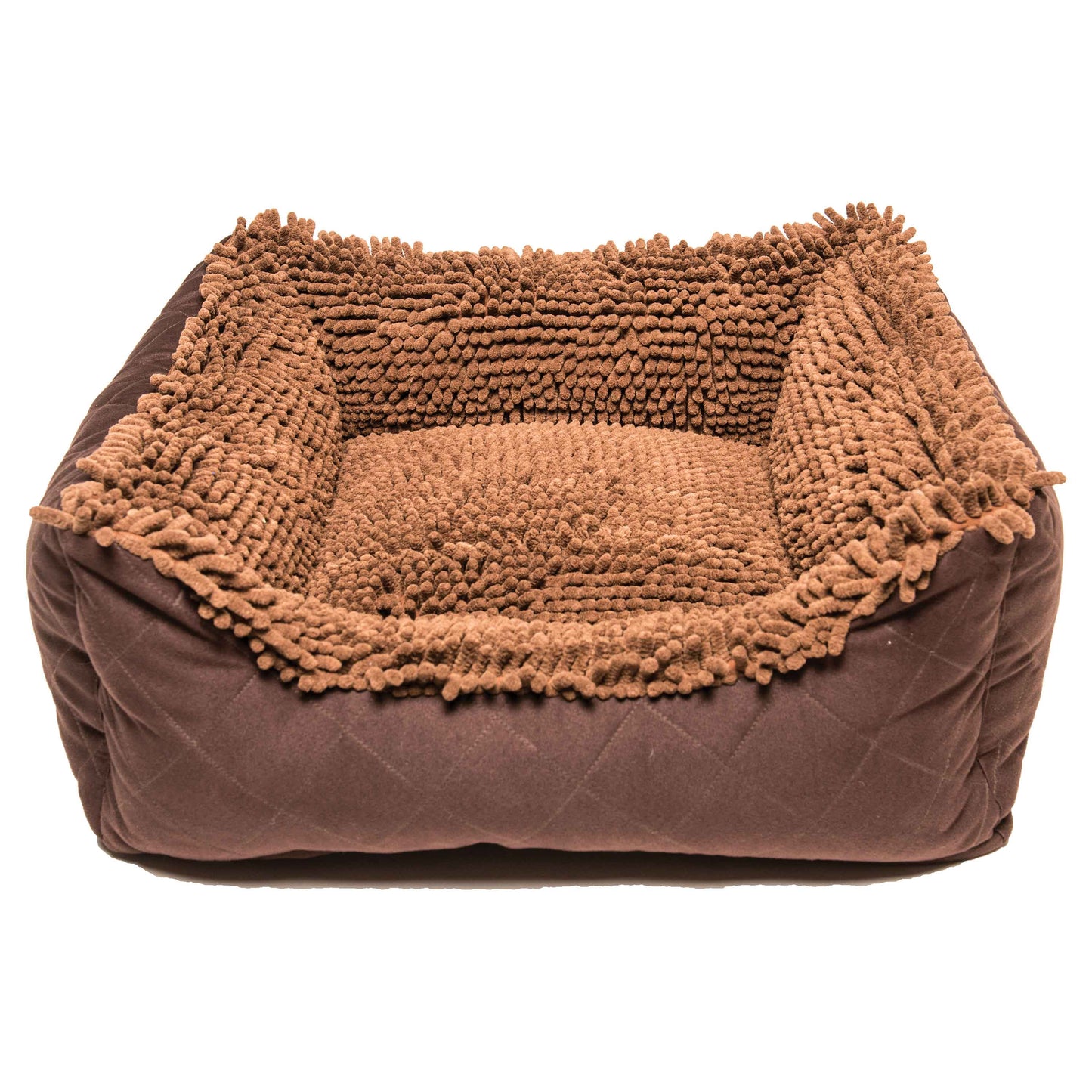 DGS Pet Products Dirty Dog Lounger Bed Large Brown 31" x 27" x 9"