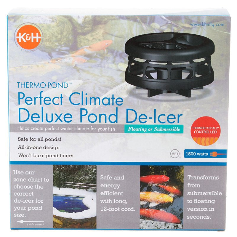 K&H Pet Thermo-Pond Perfect Climate Deluxe Pond De-Icer, 1500 watt