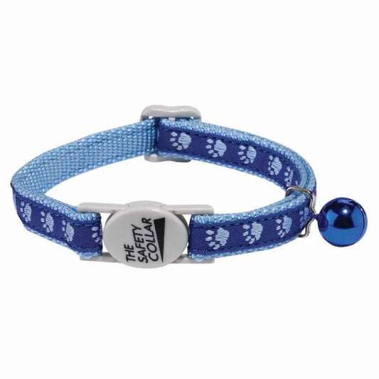 MT TwoTone Pawprint Collar Blu