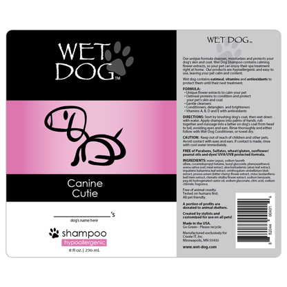 Wet Dog - Canine Cutie Calming Shampoo for Dogs