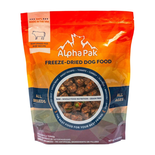 AlphaPak Raw Freeze Dried Dog Food, 16 oz