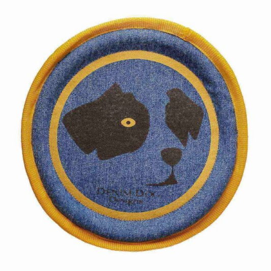 Denim Dog Frisbee, One Size