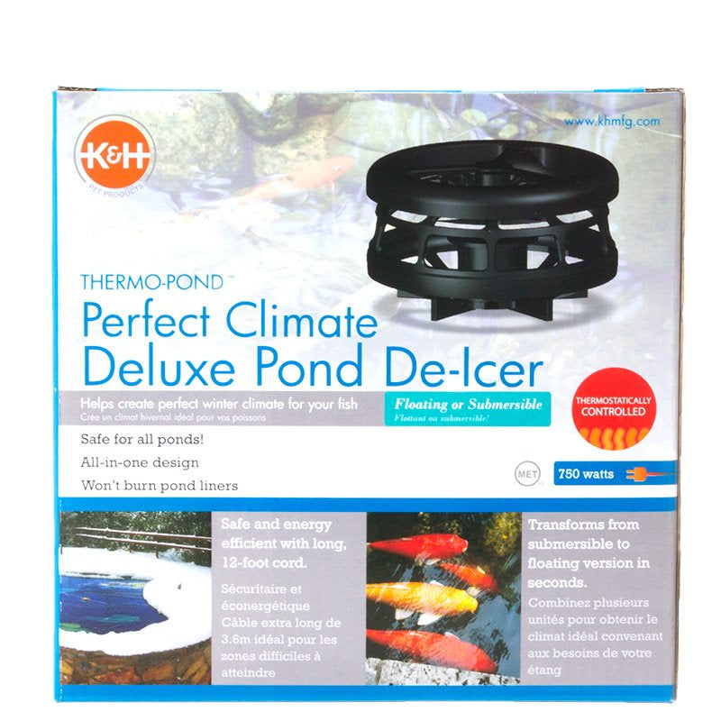 K&H Pet Thermo-Pond Perfect Climate Deluxe Pond De-Icer, 750 watt