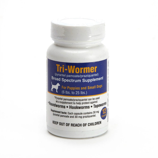 RJX Tri-Wormer Supplement for Puppies & Dogs, 2 Ct