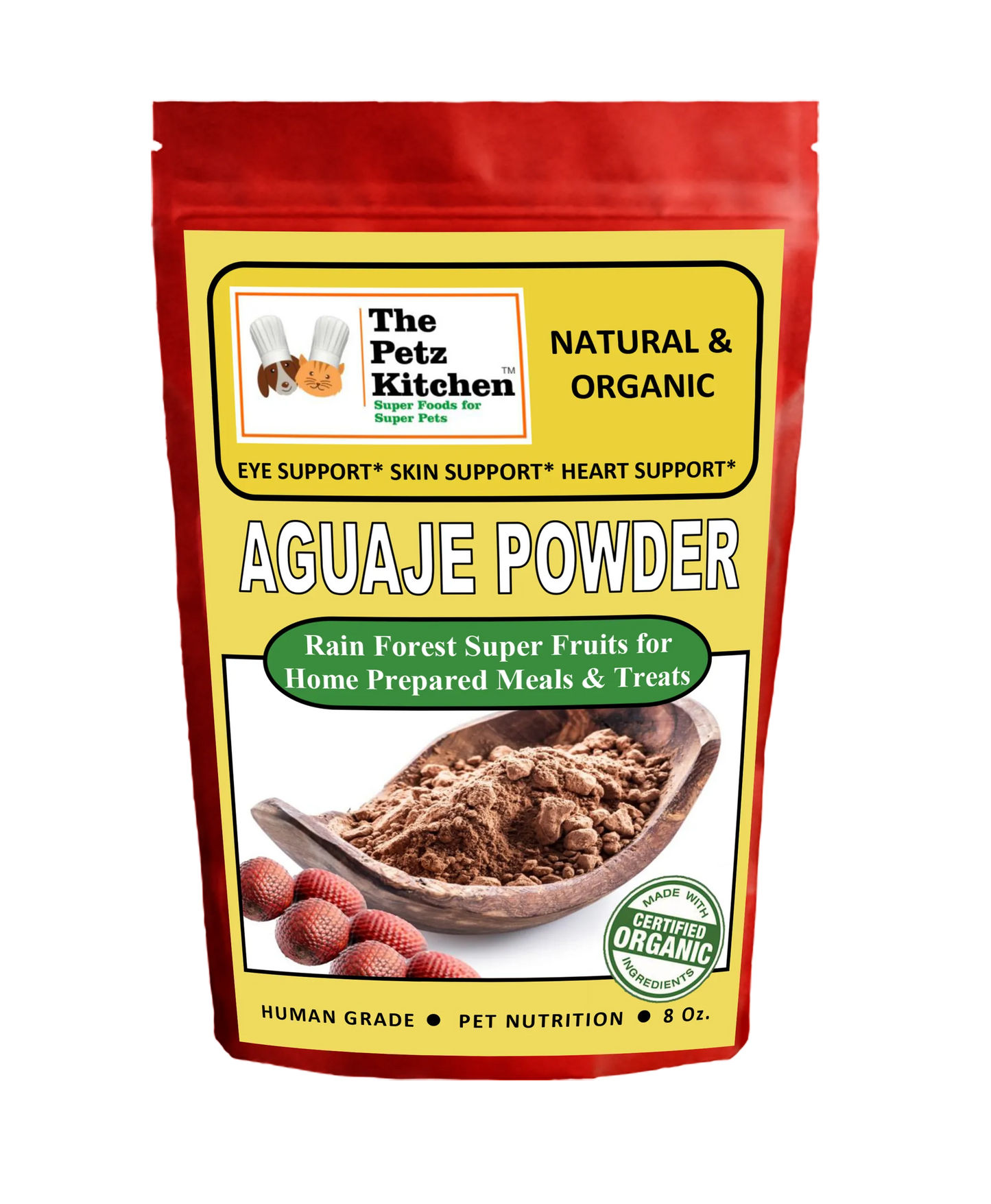 Aguaje Powder - Eye, Skin & Heart Dog & Cat Holistic , 8 OZ.