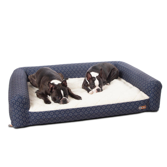 K&H Pet Products Air Sofa Pet Bed Geo Flower Medium Navy 27" x 36" x 8"