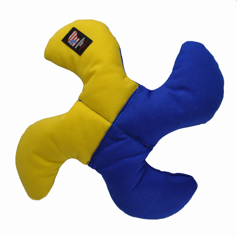 Lucky Dog Star Toy, Blue/Yellow