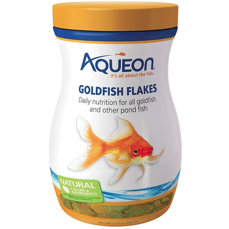 Aqueon Goldfish Flakes Daily Nutrition for All Goldfish and Other Pond Fish, 7.12 oz