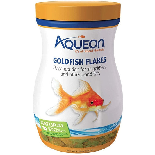 Aqueon Goldfish Flakes Daily Nutrition for All Goldfish and Other Pond Fish, 7.12 oz