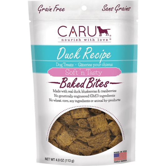 CARU Soft 'n Tasty Duck Recipe Bites for Dogs, 3.5 oz (Case of 12)