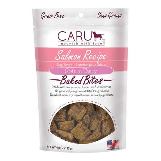 CARU Soft 'n Tasty Salmon Recipe Bites for Dogs, 4 oz (Case of 12)