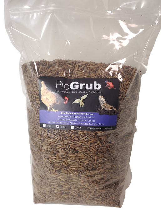 Dried Black Soldier Fly Larvae, 5lbs