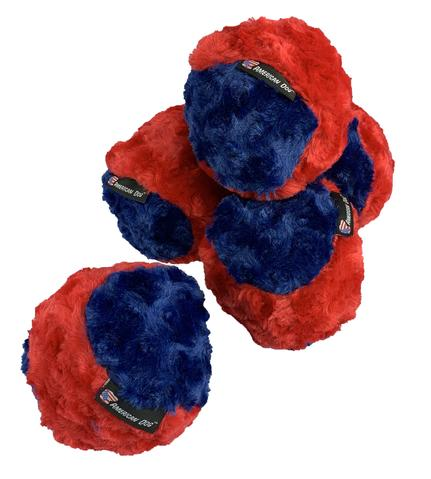 Nuggle Ball Dog Toy, Red/Blue