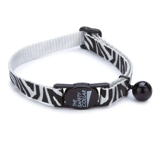 MT AnimalPrint Cat Collar 8-12In Zebra