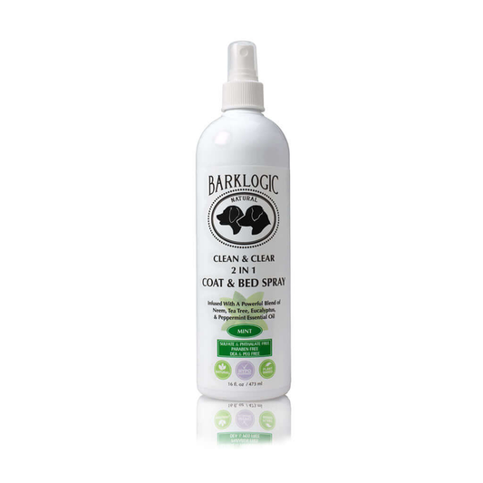 BarkLogic Clean & Clear 2 in 1 Coat & Bed Spray, Mint