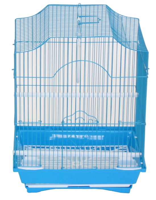 YML Cornerless Flat Top Cage, Small - 11"x9"x14", BLUE